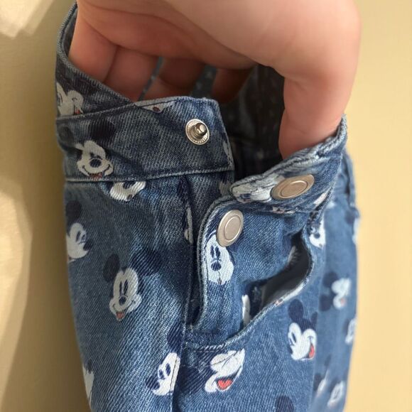 Disney Baby Mickey Mouse Print Denim Overalls 12-18 Months Baby Girl Baby Boy - Picture 6 of 12